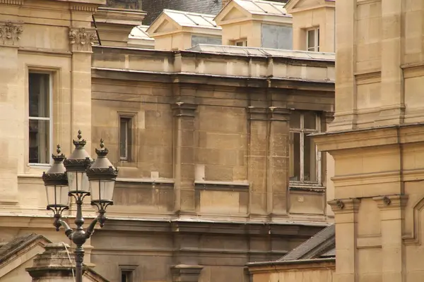 Fachada Bloque Apartamentos Clásicos París — Foto de Stock