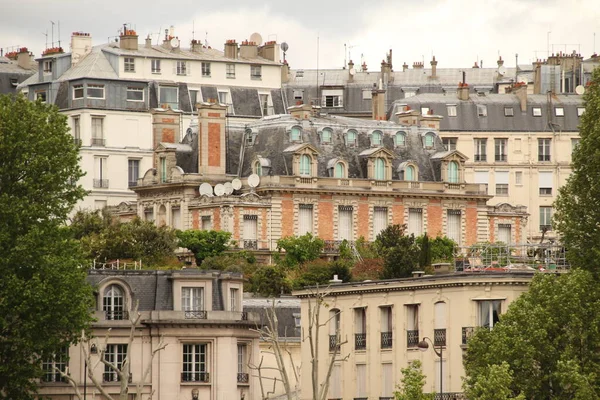 Fachada Bloque Apartamentos Clásicos París —  Fotos de Stock