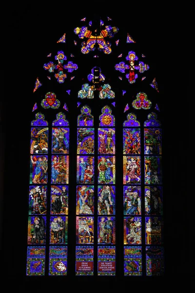 Vidrieras Catedral San Vito — Foto de Stock