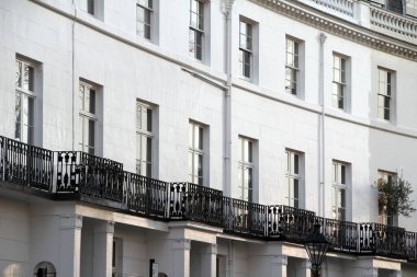 Londra 'da klasik apartman blokları