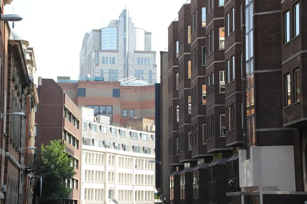 Klasický Bytový Blok Londýnské Čtvrti — Stock fotografie