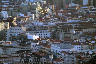 Bir tepeden Bilbao manzarası