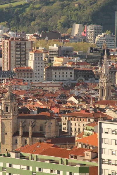 Veduta Bilbao Una Collina — Foto Stock
