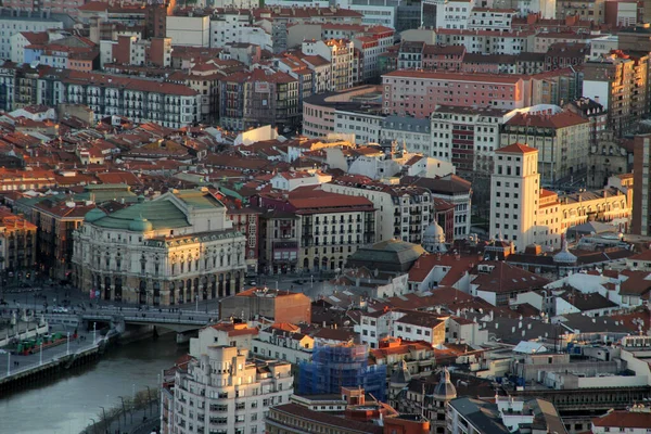 Blick Auf Bilbao Von Einem Hügel — Stockfoto