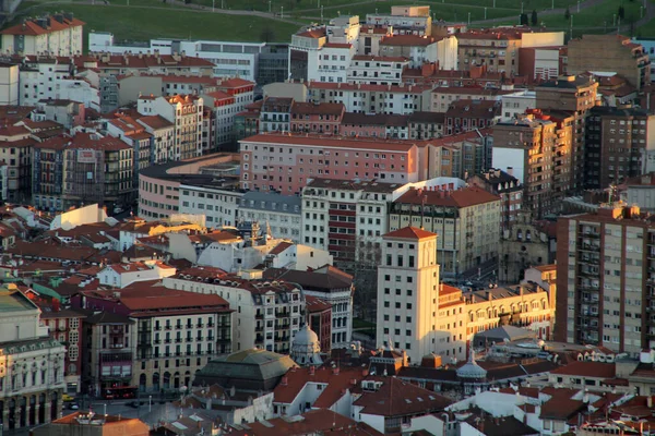 Uitzicht Bilbao Vanaf Een Heuvel — Stockfoto