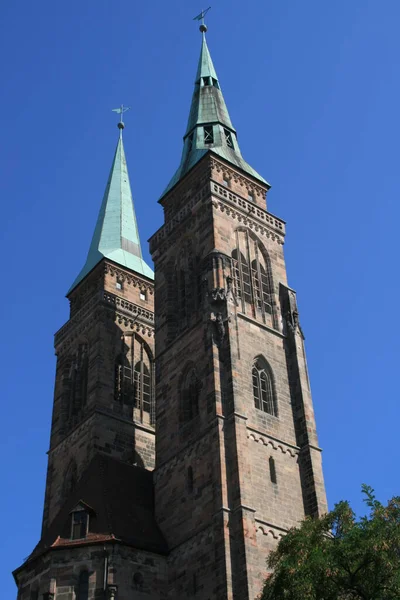 Vista Del Casco Antiguo Nuremberg — Foto de Stock