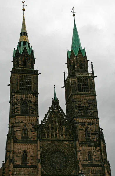 Vista Del Casco Antiguo Nuremberg — Foto de Stock