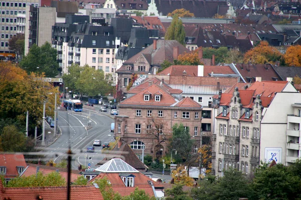 Widok Stare Miasto Nuremberg — Zdjęcie stockowe