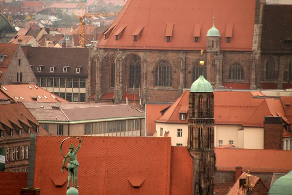 Vista Cidade Velha Nuremberga — Fotografia de Stock