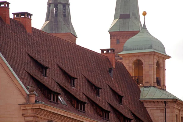 Vista Sul Centro Storico Nuremberg — Foto Stock