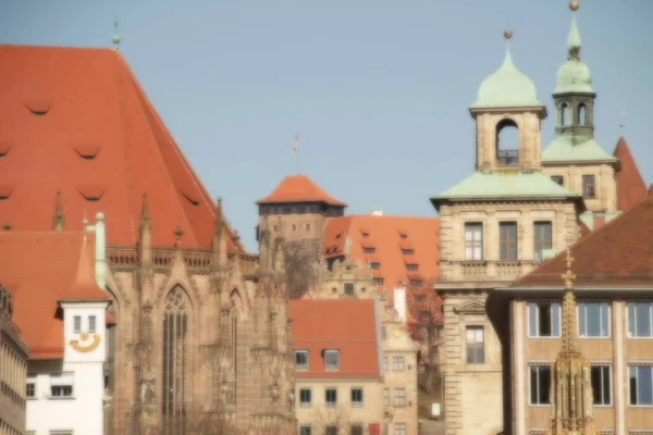 Vista Cidade Velha Nuremberga — Fotografia de Stock