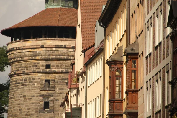 Vista Cidade Velha Nuremberga — Fotografia de Stock