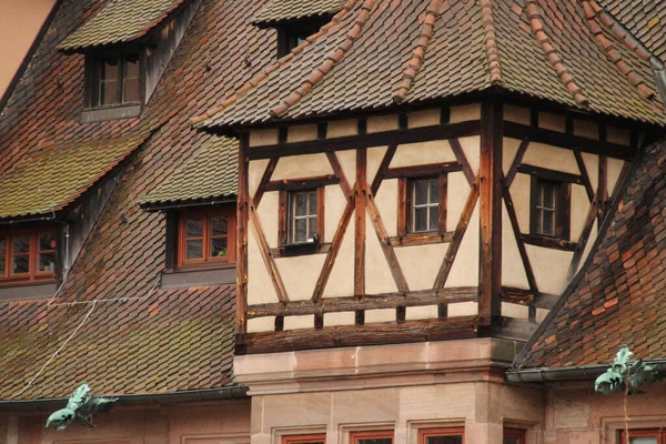 Utsikt Över Den Gamla Staden Nürnberg — Stockfoto