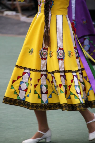 Russian Folk Dance Exhibition Street Festival — Stock Photo, Image