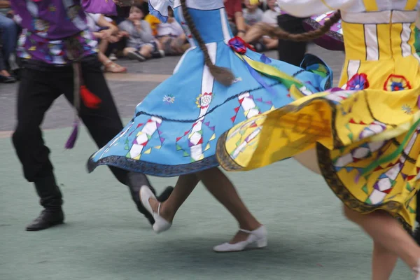 Russische Volksdans Tentoonstelling Een Straatfestival — Stockfoto