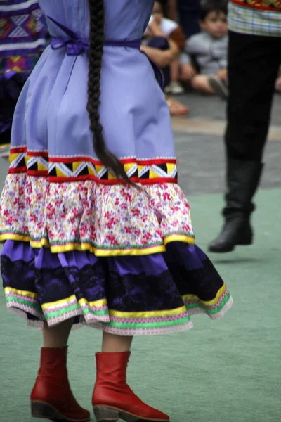 Rus Halk Dansları Bir Sokak Festivalinde — Stok fotoğraf