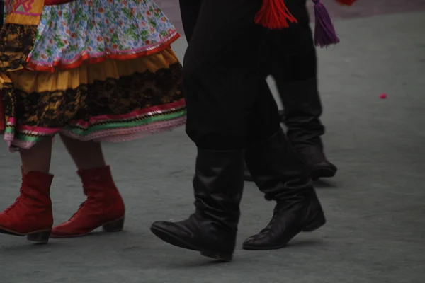 Russische Volksdans Een Straat Festival — Stockfoto