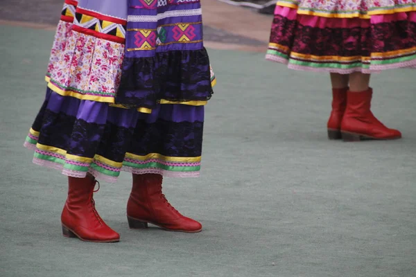 Rosyjski Taniec Ludowy Festiwalu Ulicznym — Zdjęcie stockowe