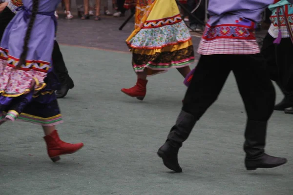 Rosyjski Taniec Ludowy Festiwalu Ulicznym — Zdjęcie stockowe