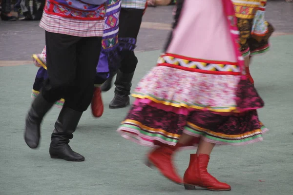 Russische Volksdans Een Straat Festival — Stockfoto