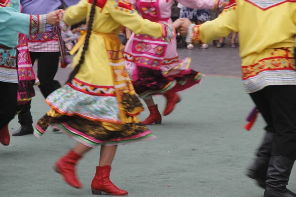 Ρωσικός Λαϊκός Χορός Φεστιβάλ Δρόμου — Φωτογραφία Αρχείου