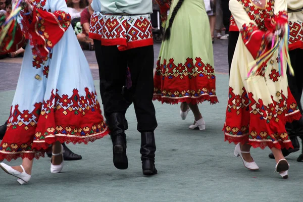 Danse Folklorique Russe Dans Festival Rue — Photo