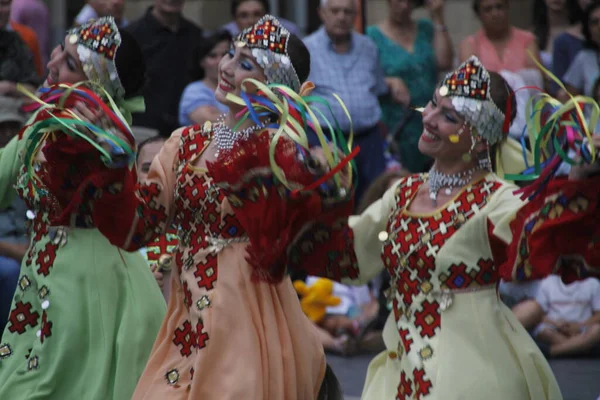 Danza Popolare Russa Festival Strada — Foto Stock