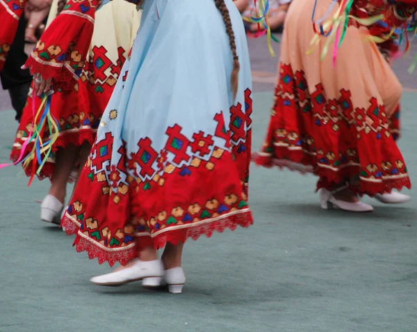 Російський Народний Танець Вуличному Фестивалі — стокове фото