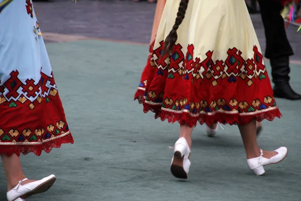 Danse Folklorique Russe Dans Festival Rue — Photo