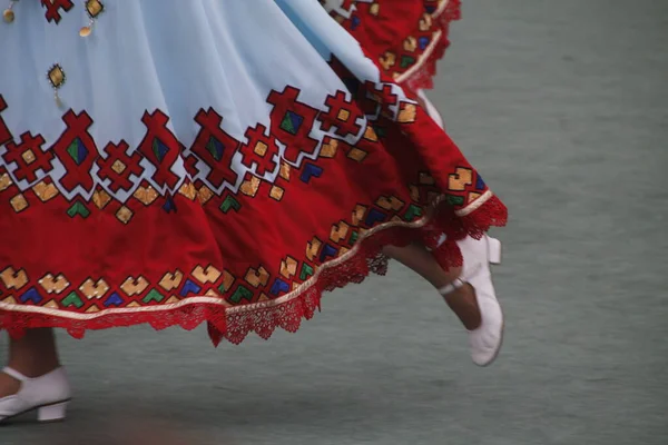 Російський Народний Танець Вуличному Фестивалі — стокове фото