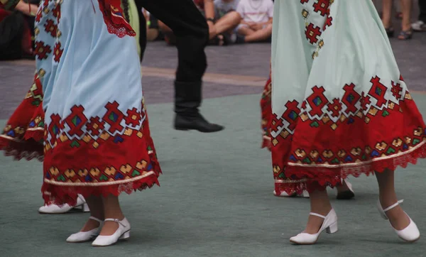 Русский Народный Танец Уличном Фестивале — стоковое фото