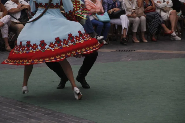 Russische Volksdans Een Straat Festival — Stockfoto