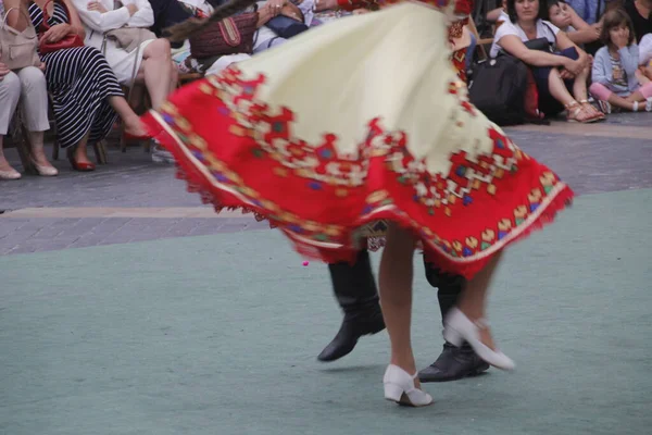 Rus Halk Dansları Bir Sokak Festivalinde — Stok fotoğraf