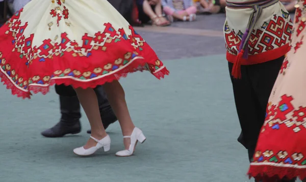 Russischer Volkstanz Auf Einem Straßenfest — Stockfoto