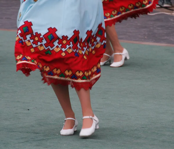 Rosyjski Taniec Ludowy Festiwalu Ulicznym — Zdjęcie stockowe