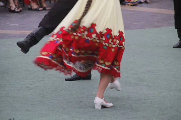 Ruský Lidový Tanec Pouličním Festivalu — Stock fotografie