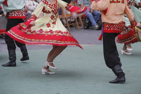 Danza Popolare Russa Festival Strada — Foto Stock