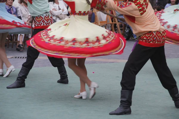 Rus Halk Dansları Bir Sokak Festivalinde — Stok fotoğraf