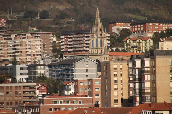 Gebäude Einem Viertel Von Bilbao — Stockfoto