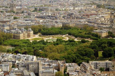 Montparnasse Kulesi 'nden Paris' in hava manzarası