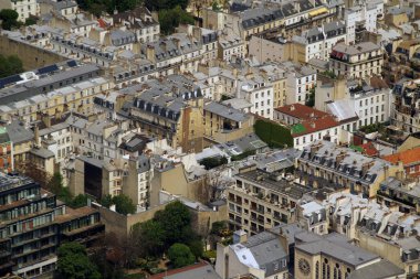 Montparnasse Kulesi 'nden Paris' in hava manzarası