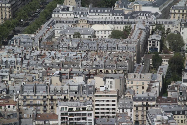 Vue Aérienne Paris Depuis Tour Montparnasse — Photo