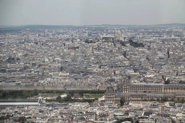 Widok Lotu Ptaka Paryż Wieży Montparnasse — Zdjęcie stockowe