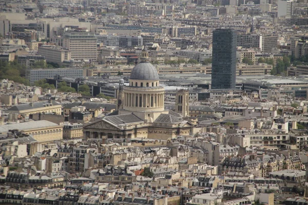 Vista Aérea París Desde Torre Montparnasse —  Fotos de Stock