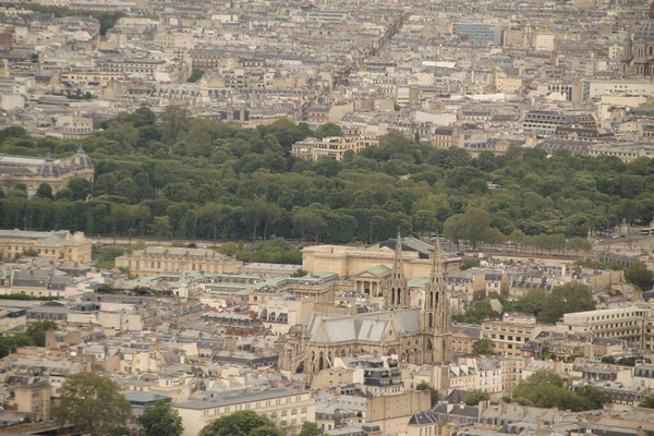 Veduta Parigi Dalla Torre Montparnasse — Foto Stock