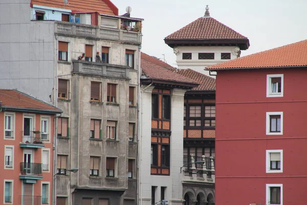 Gebäude Einem Viertel Von Bilbao — Stockfoto