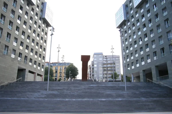 Gebäude Einem Viertel Von Bilbao — Stockfoto