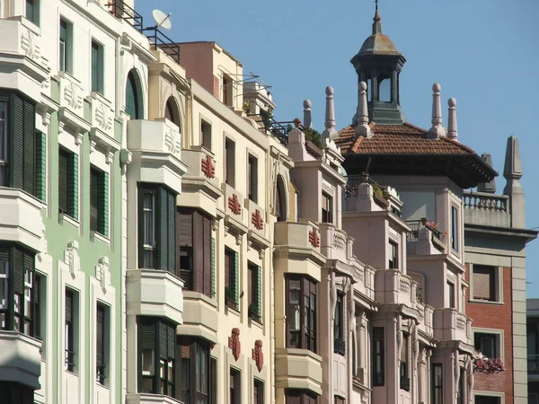 Gebäude Einem Viertel Von Bilbao — Stockfoto