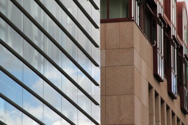 Eski Nuremberg kasabasının mimarisi.