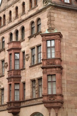 Eski Nürnberg kasabasının mimari mirası.